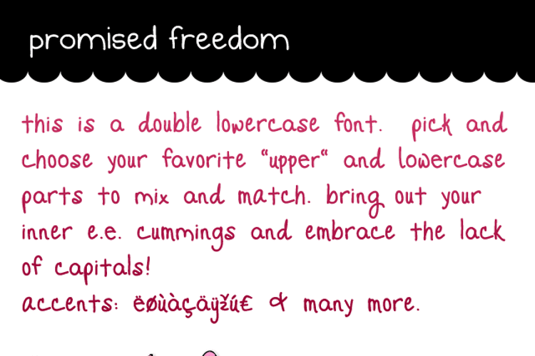 Promised Freedom Font