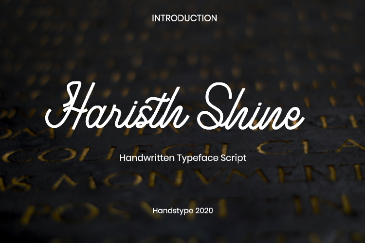 Haristh Shine Font