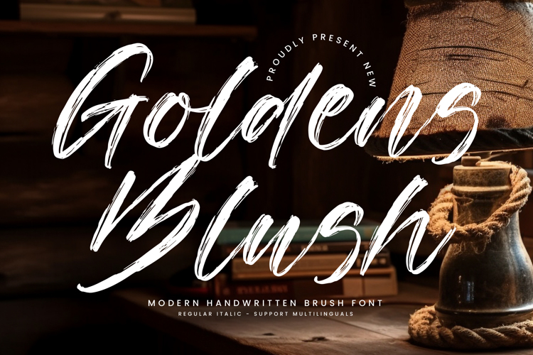 Preview of Goldens Blush Font