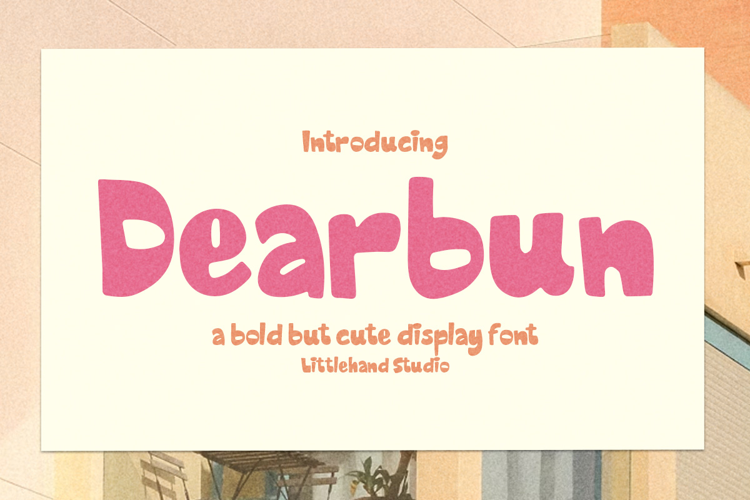 Preview of Dearbun Display Font