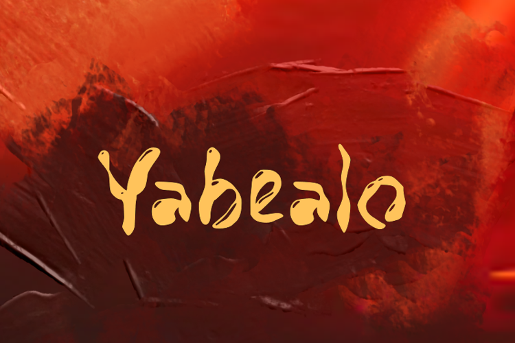Preview of y  Yabealo Font