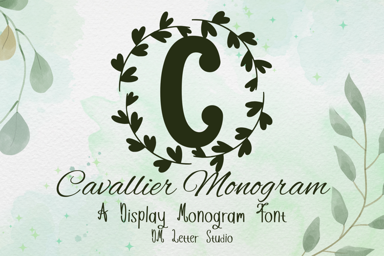 Preview of Cavallier Monogram Font
