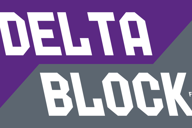 Delta Block Font