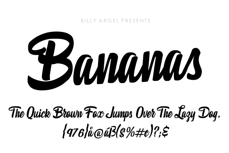 Bananas Italic Font
