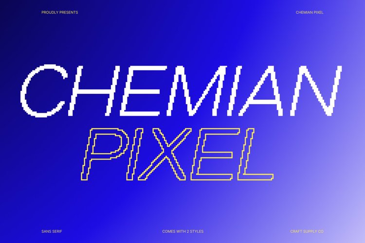 Preview of Chemian Pixel Font