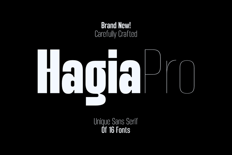 Hagia Pro Regular Font