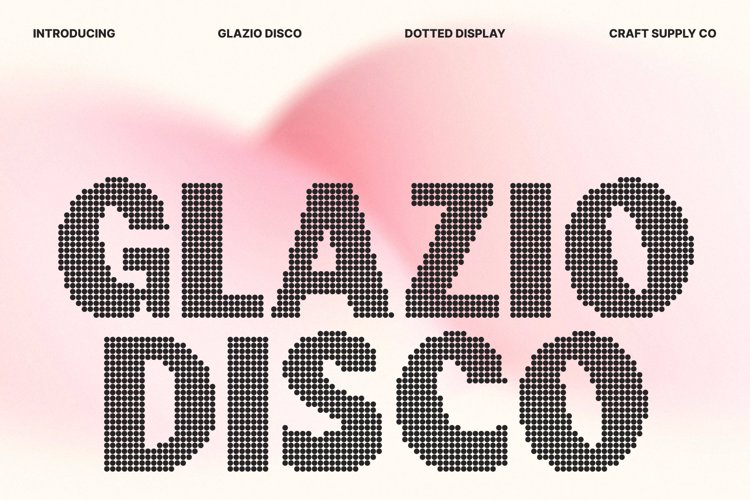 Preview of Glazio Disco Font