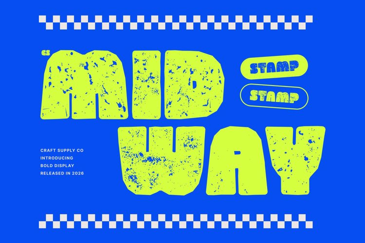 Preview of CS Midway Stamp Font