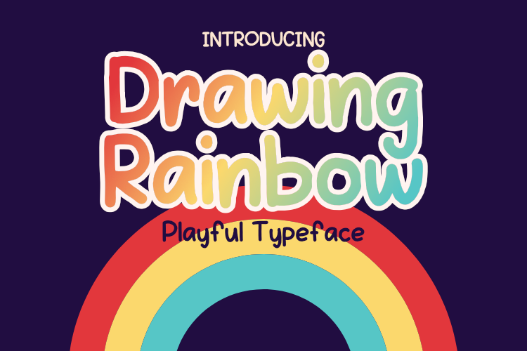 Drawing Rainbow Font