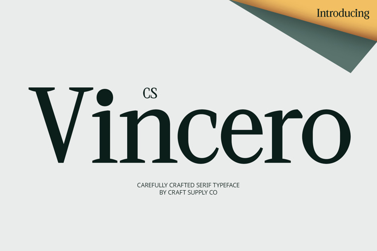 Preview of CS Vincero Font