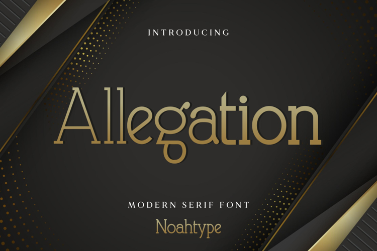 Allegation Font