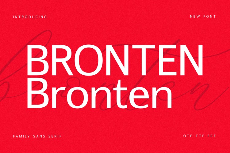 Bronten Font