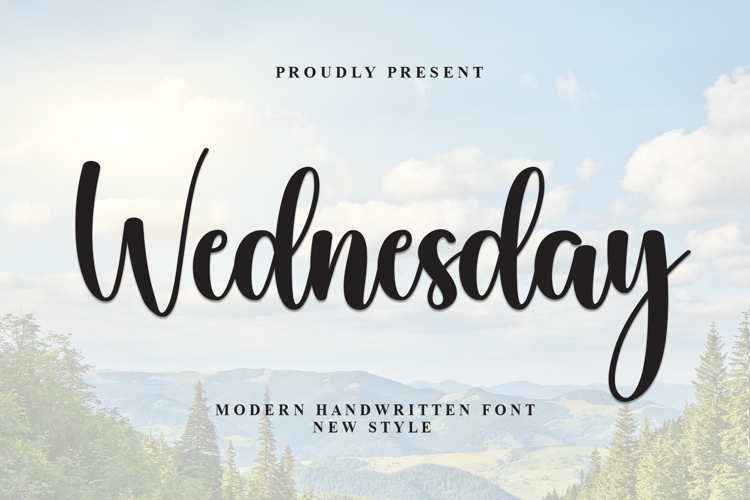 Preview of Wednesday Font