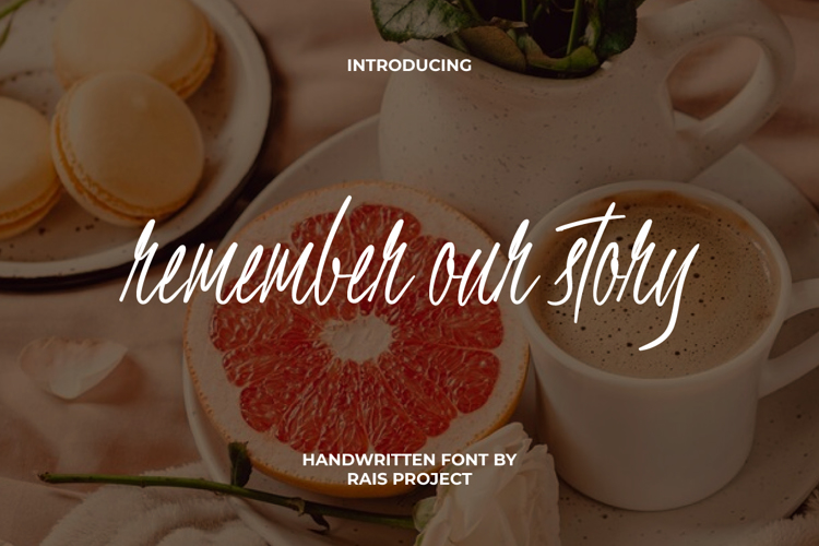 Preview of Remember Our S Font