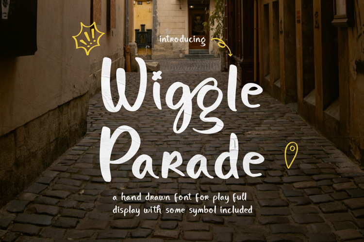 Preview of Wiggle Parade Font