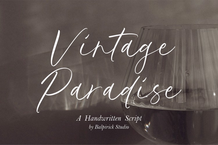 Vintage Paradise Font