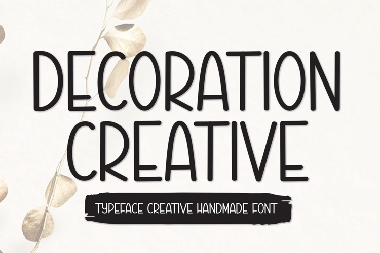 Decoration Creative Font