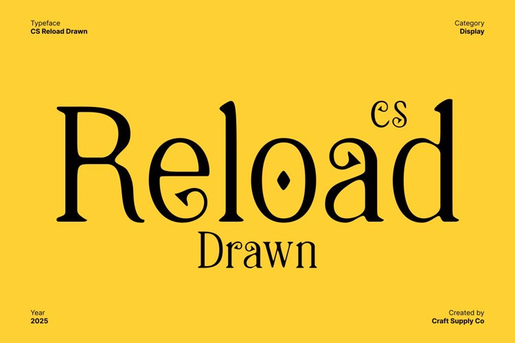 Preview of CS Reload Drawn Font