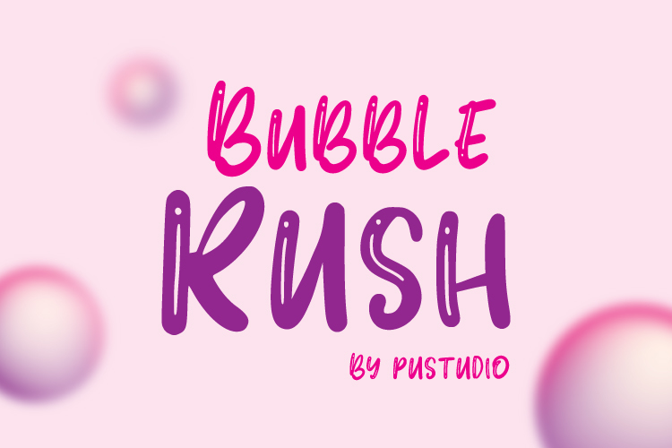 Bubble Rush Font