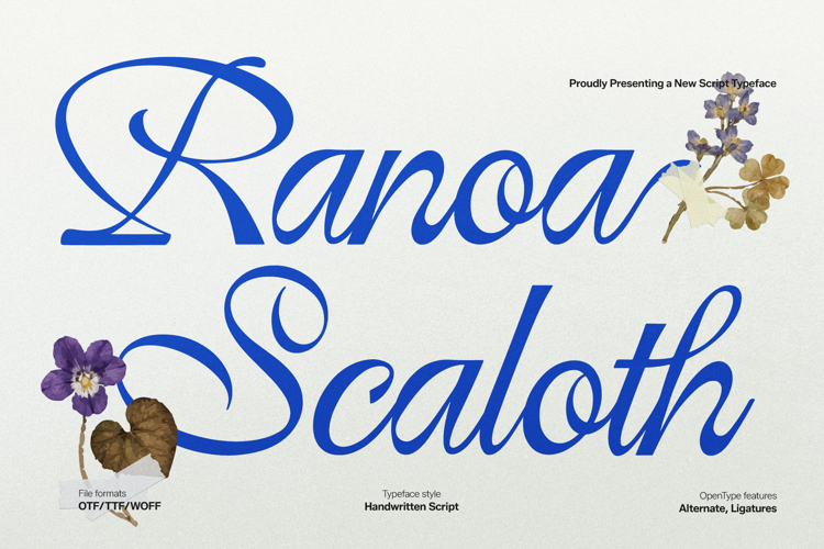 Preview of Ranoa Scaloth Font