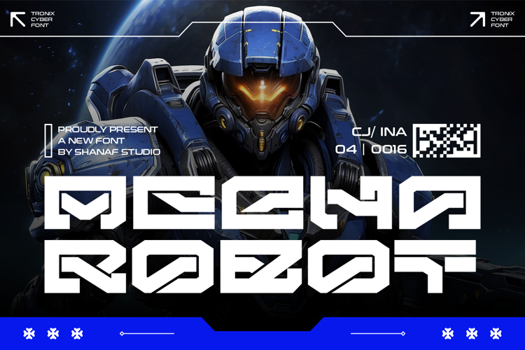 Preview of Tronix Font