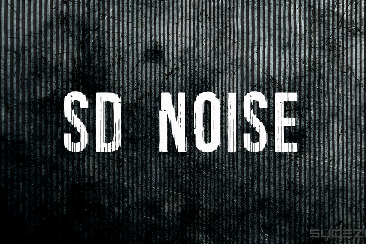 SD Noise Font