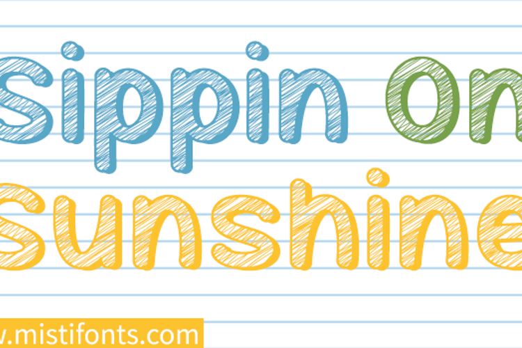 Mf Sippin On Sunshine Font