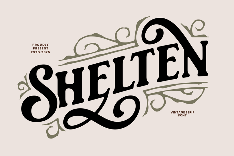 Preview of Shelten Font