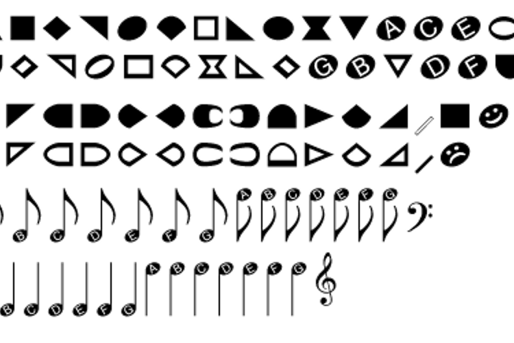 NoteHedz Font