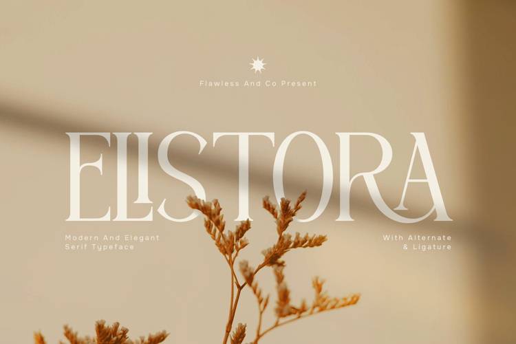 Preview of ELISTORA Font