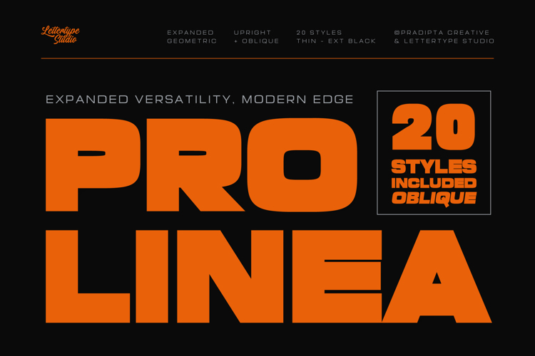 Preview of Prolinea Font
