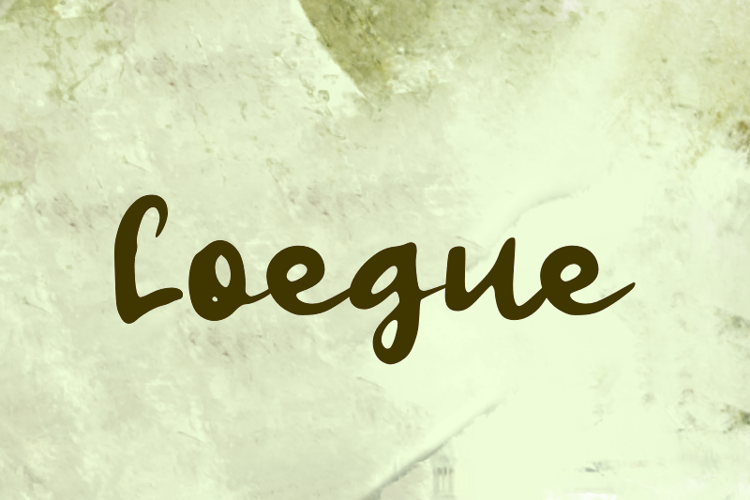 L Loegue Font