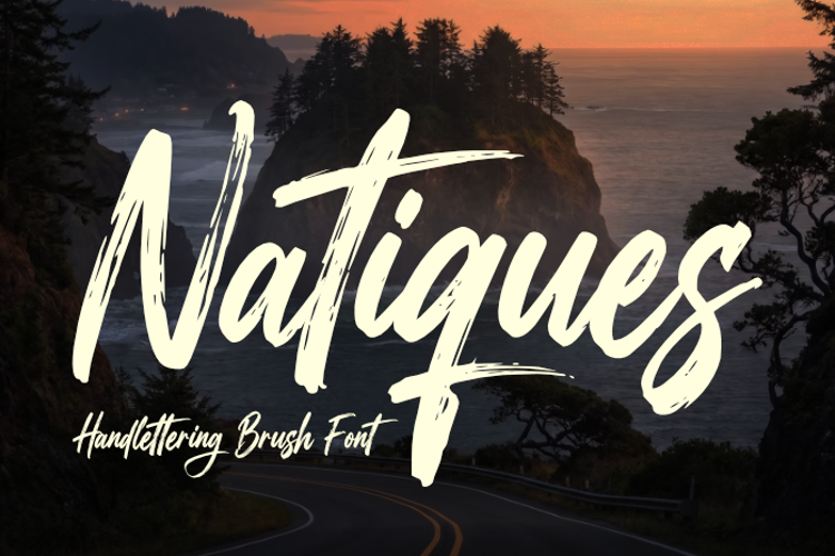 Preview of Natiques Font