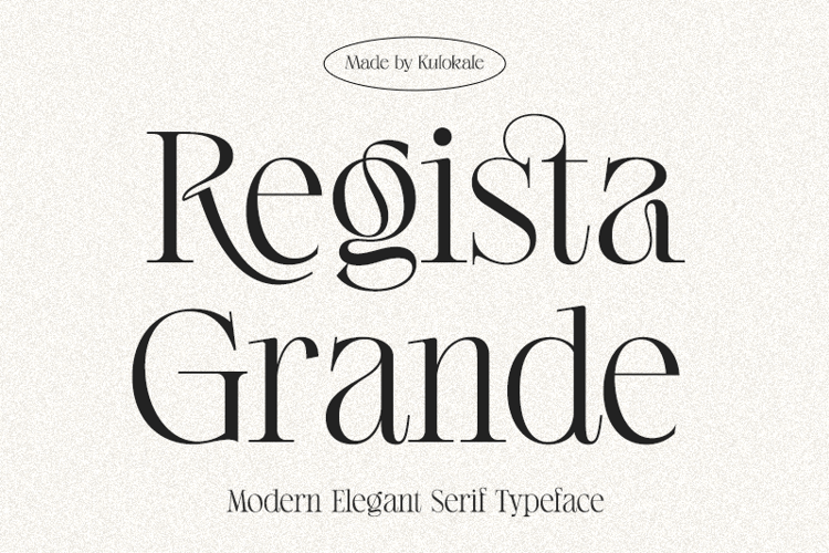 Regista Grande Font