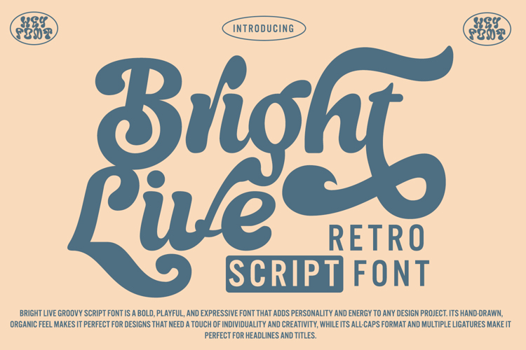 Preview of Bright Live Font