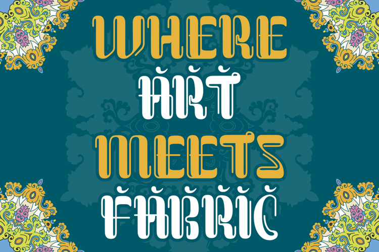 Preview of Batik Blend Font