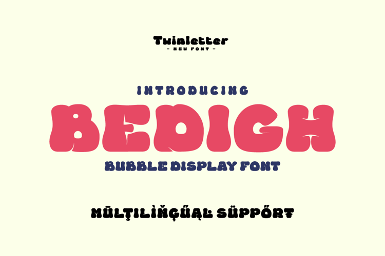 BEDIGH Trial Font