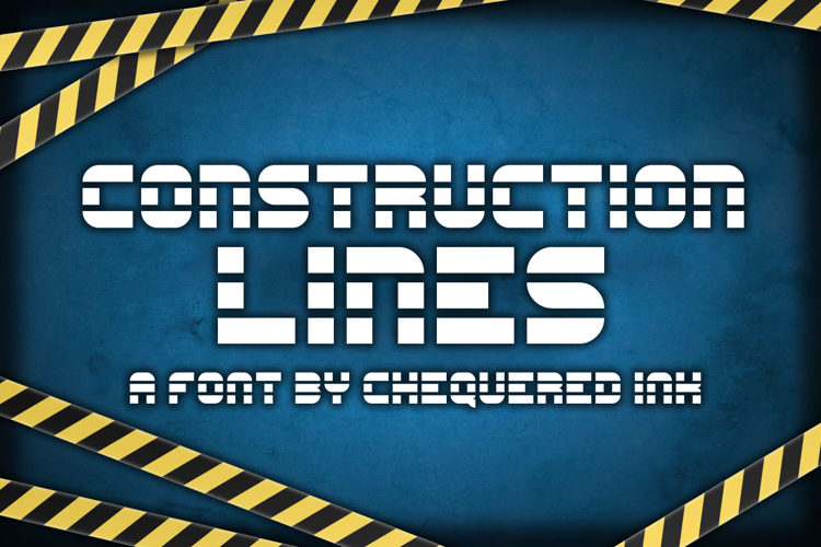Construction Lines Font