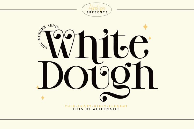 Preview of White Dough Font