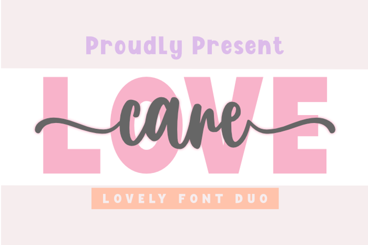 Preview of Love Care Font