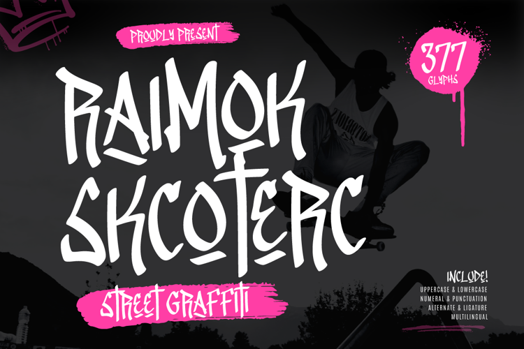 Raimok Skcoterc Font