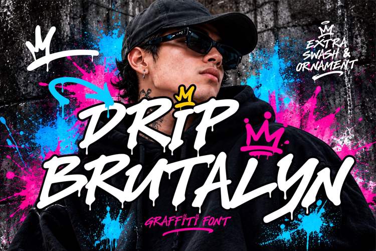 Preview of Drip Brutalyn Font