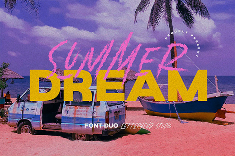 Summer Dream Brush Font