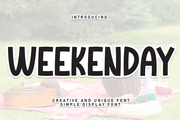 Preview of Weekenday Font