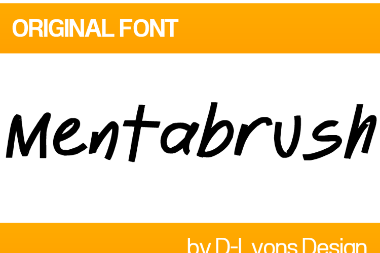 Mentabrush Font