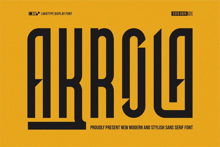 Preview of Akrola Font