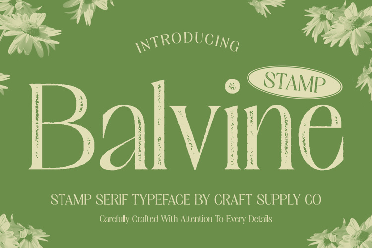 Balvine Stamp Font
