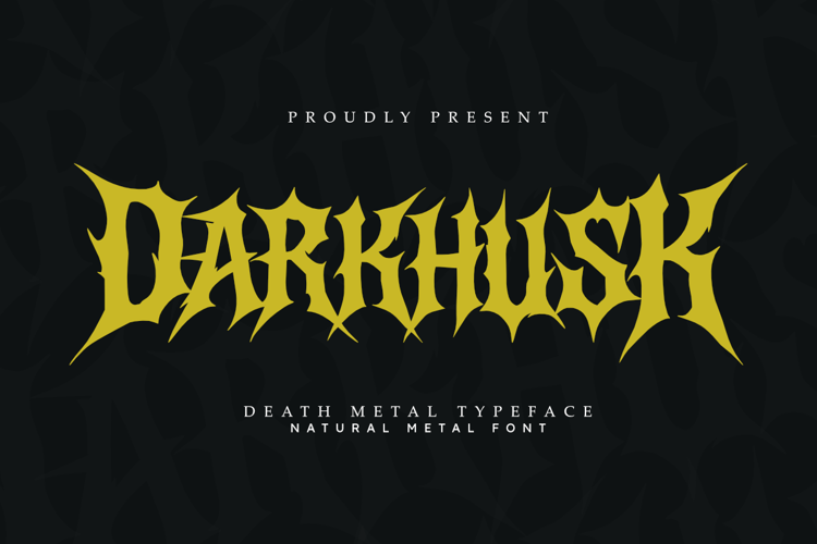 Preview of Darkhusk Font