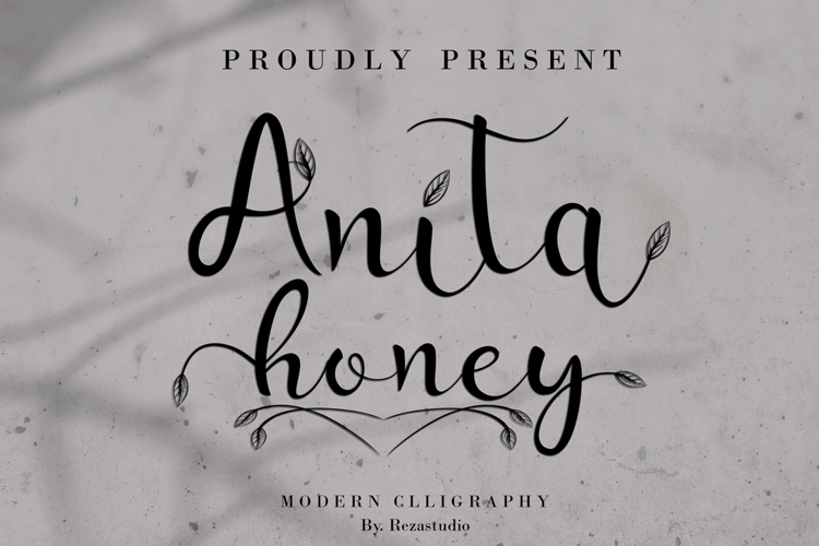 Anita honey Font