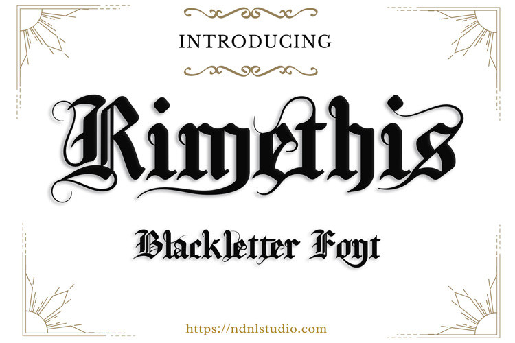 Preview of Rimethis Font